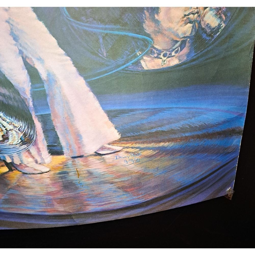 Rare 1978 Elvis Presley Poster By Danny Berg Signed Concert Art 23"x30" Retro‎ - Picture 8 of 14